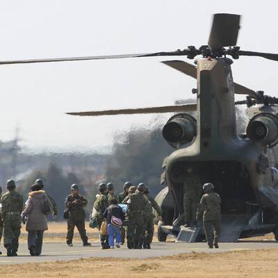 Nach der Katastrophe sind Huntertausende auf der Flucht