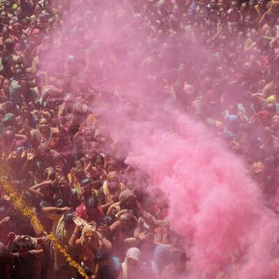 Buntes Treiben in Indien