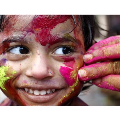 Buntes Treiben in Indien
