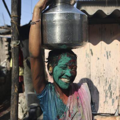 Buntes Treiben in Indien