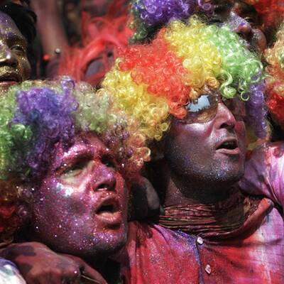 Buntes Treiben in Indien