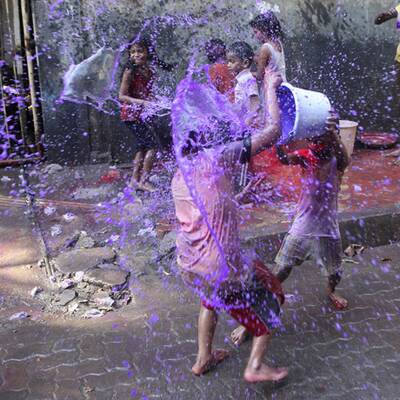 Buntes Treiben in Indien