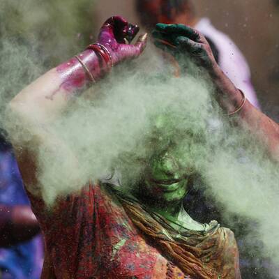 Buntes Treiben in Indien