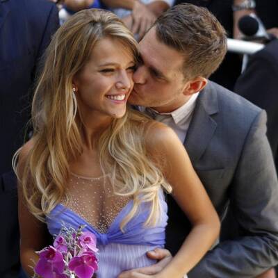 Frisch verheiratet: Michael Buble strahlt nch Trauung