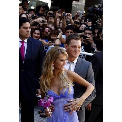 Frisch verheiratet: Michael Buble strahlt nch Trauung