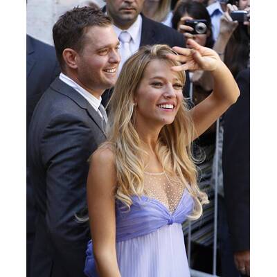 Frisch verheiratet: Michael Buble strahlt nch Trauung