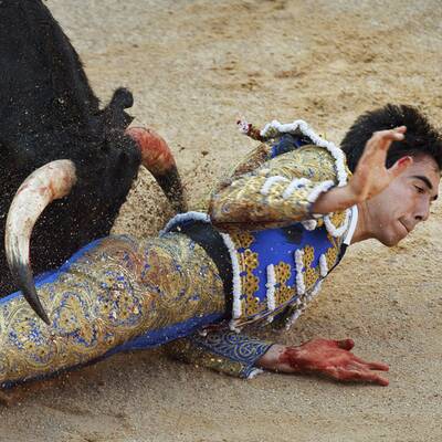 Jimenez Fortes wird vom Stier aufgespießt
