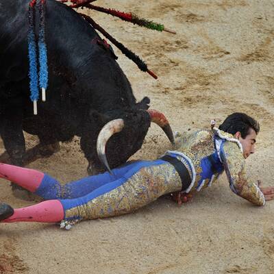 Jimenez Fortes wird vom Stier aufgespießt