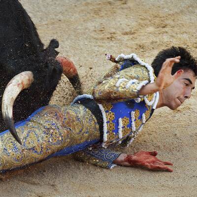 Jimenez Fortes wird vom Stier aufgespießt