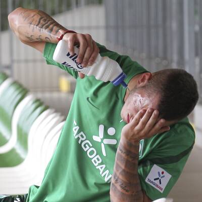 Arnautovic im Bremen-Trianingslager auf Norderney