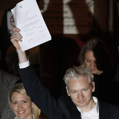 Julian Assange in Freiheit