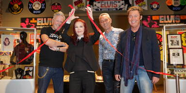 Elvis-Witwe Priscilla Presley er&ouml;ffnete die Ausstellung beim 48er-Tandler.&nbsp;