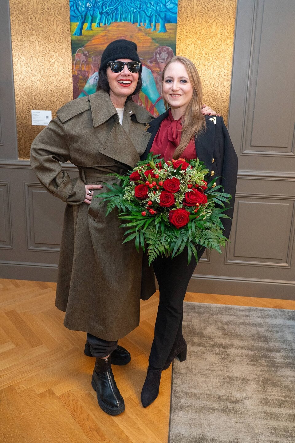 Fran Drescher mit Jacqueline Lugner