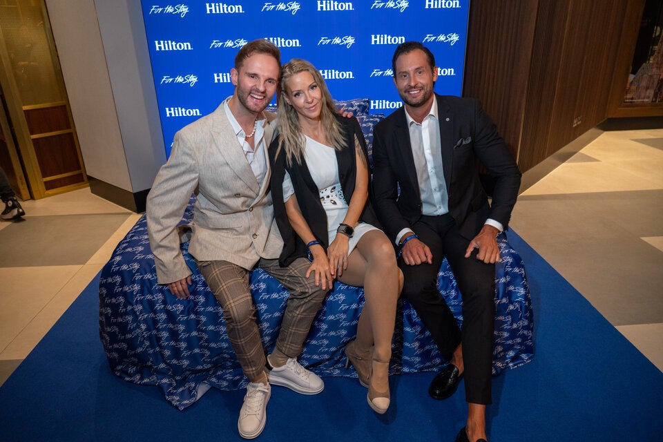 Herby Stanonik mit Simone Lugner und Christopher Dengg.