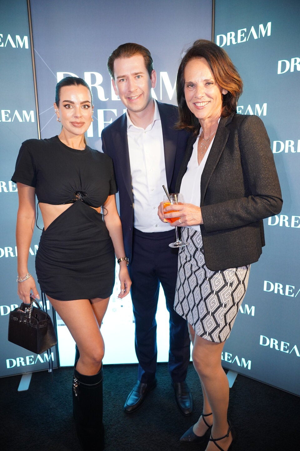 Nadine Mirada, Sebastian Kurz und Vera Russwurm