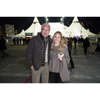 Monika Ballwein mit Sohn Noah und dessen Freundin