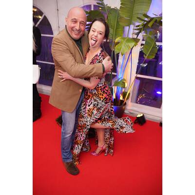 Monika Ballwein mit Sohn Noah und dessen Freundin