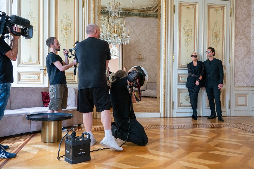 Creative Director Wolfgang Reichl setzte Mills und Dickman perfekt in Szene.