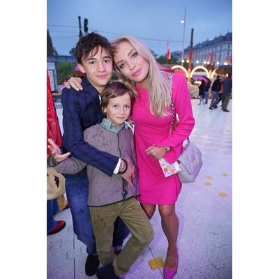 Lidia Baich mit ihren Kids