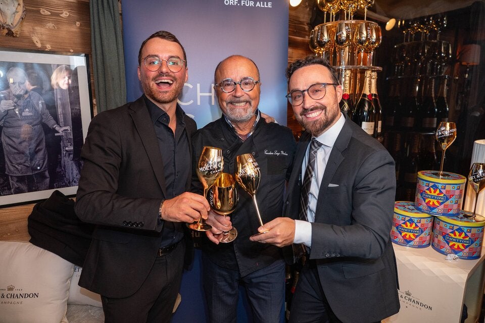 Luigi Barbaro mit seinen Söhnen Luigi jun. und Antonio. 