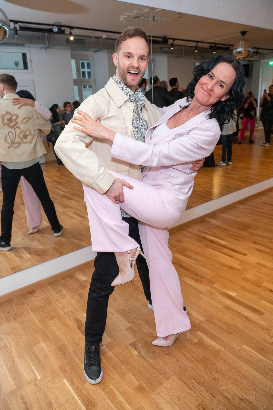 Herby Stanonik und Eva Glawischnig. 