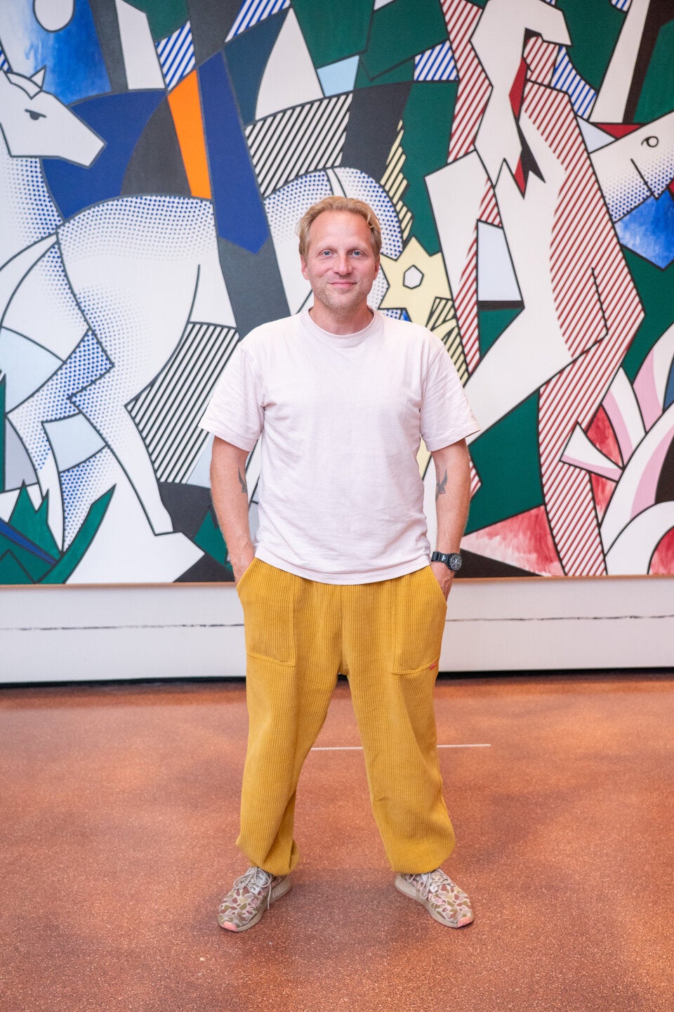 Künstler Alex Kiessling ließ sich die Schau nicht entgehen. 