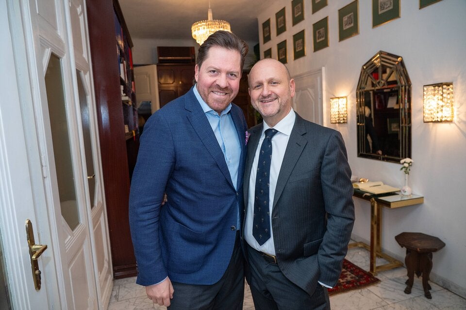 Daniel Serafin mit Norbert Kettner