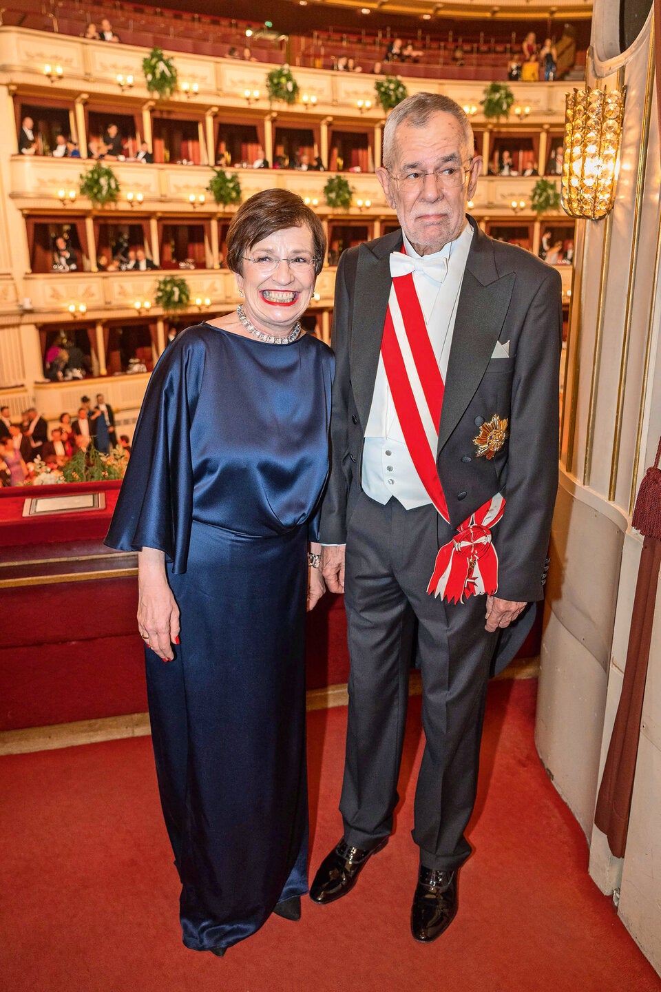 Bundespräsident Alexander Van der Bellen mit Ehefrau Doris.