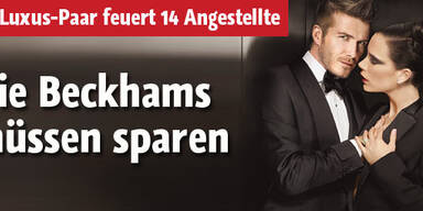 Sparen like Beckhams: Personal gefeuert