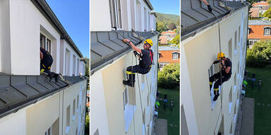 Feuerwehr abgeseilt Baden-Weikersdorf