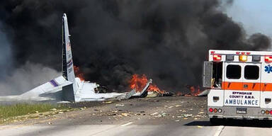 Absturz Milit&auml;rmaschine Georgia