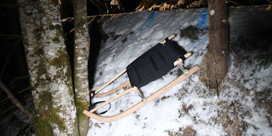 Rodler abgest&uuml;rzt Aschinger Alm Ebbs