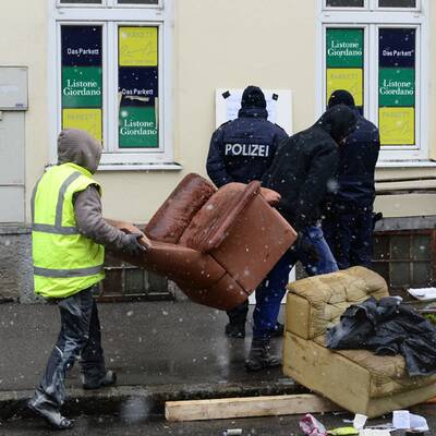 Abtransport der Möbel