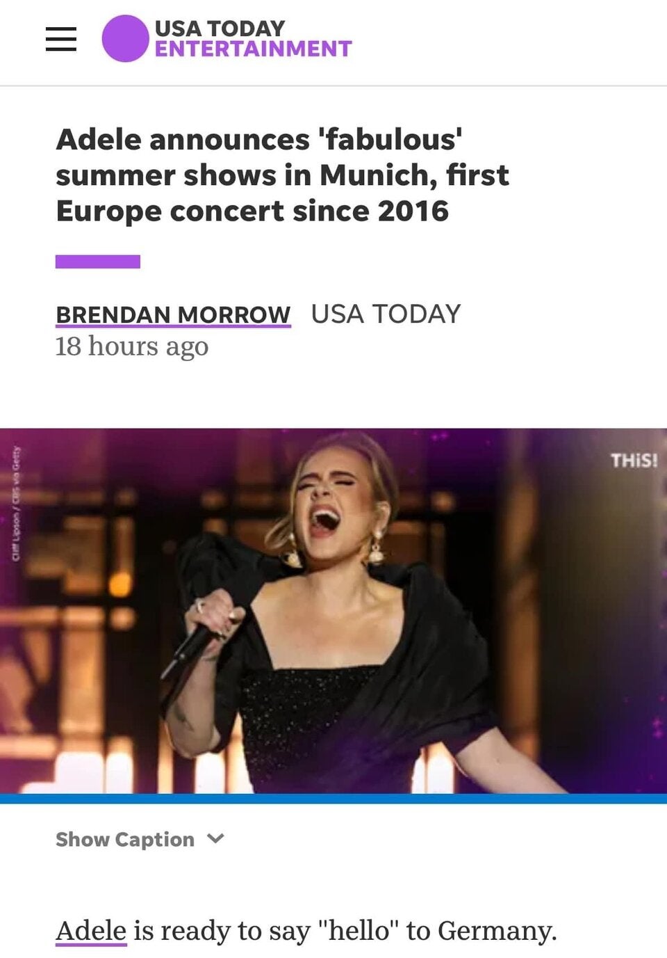 Adele: weltweiter Hype um Europa-Comeback für Austro-Veranstalter