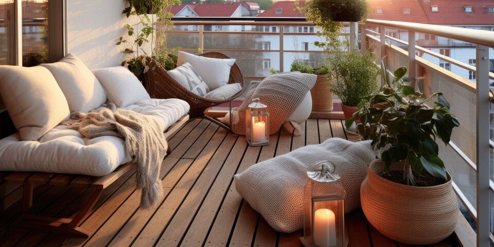 Den Balkon besonders gemütlich gestalten: So gelingt's!
