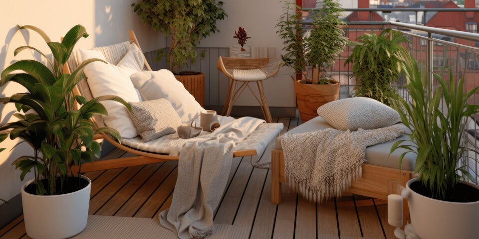 Den Balkon besonders gemütlich gestalten: So gelingt's!