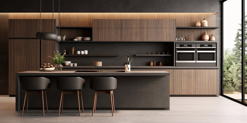 Dunkles Holz wirkt besonders edel und elegant.