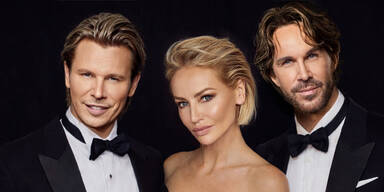 Michael Lameraner, Adriana Karembeu und Adi Weiss