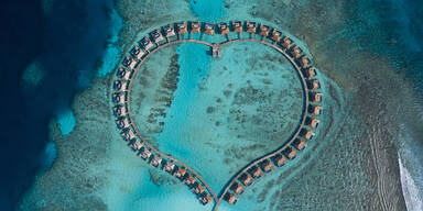 Blick auf die South Water Villas