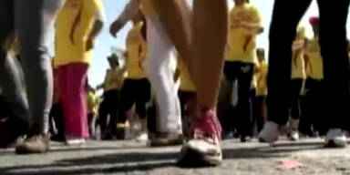 6633 Teilnehmer: größte Fitnesstanzgruppe der Welt