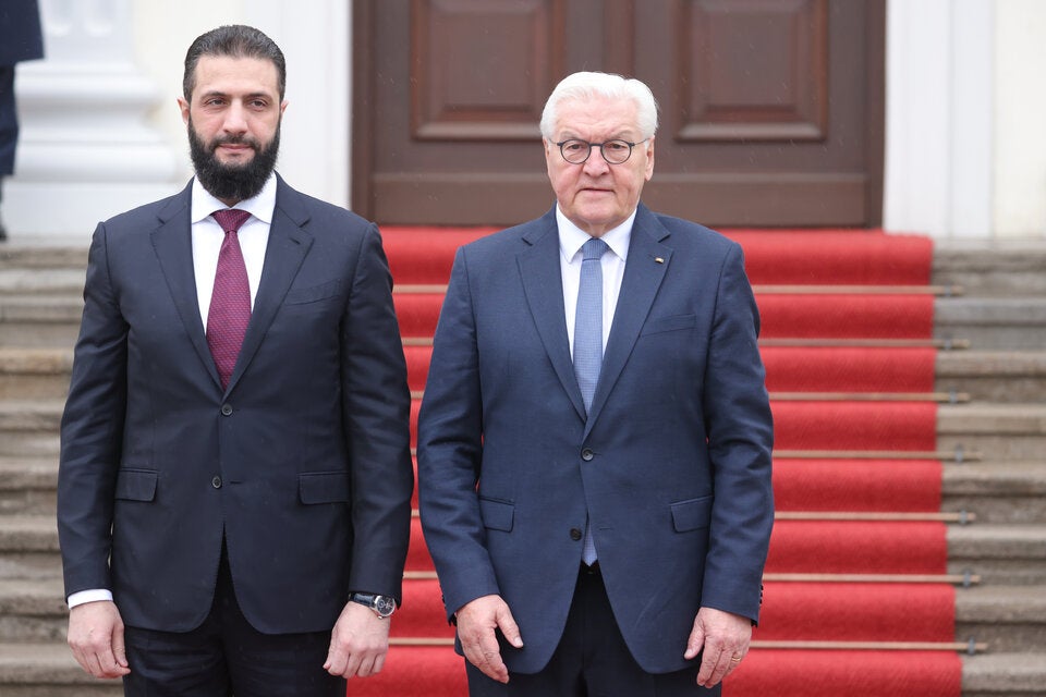 Ahmed al-Sharaa und Frank-Walter Steinmeier