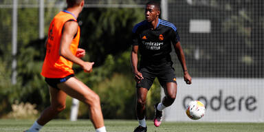 ÖFB-Star David Alaba beim Training von Real Madrid