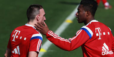 Spaß-Selfie von Alaba & Ribery