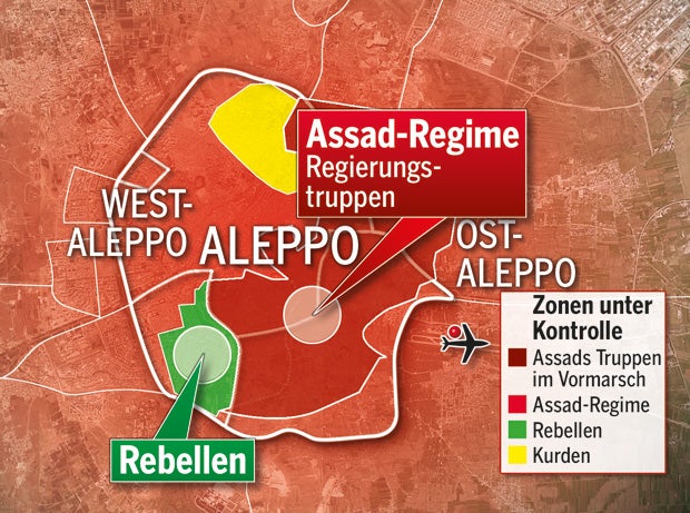 Aleppo Karte