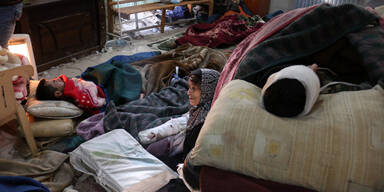 Aleppo Verletzte Evakuierung