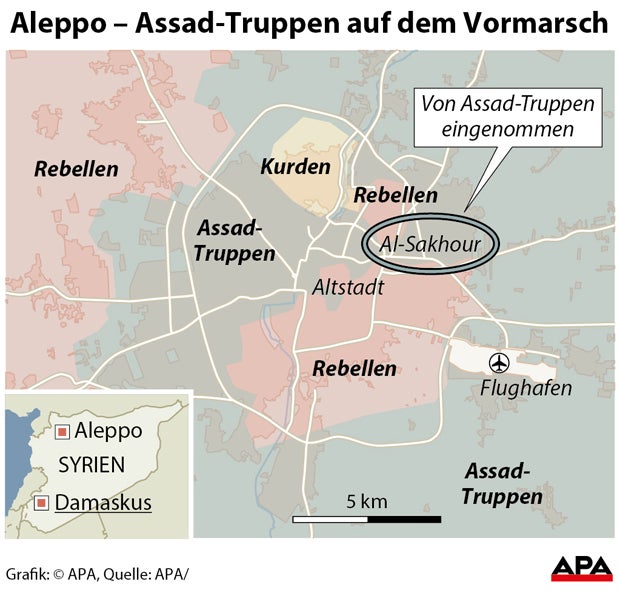 Aleppo Vormarsch