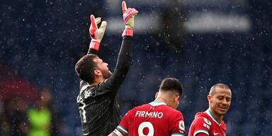 Livepool-Torh&uuml;ter Alisson Becker jubelt nach seinem entscheidenden Last-Minute-Tor