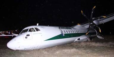 Bruchlandung am Flughafen Rom