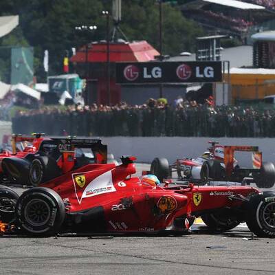 Schockunfall in der ersten Kurve