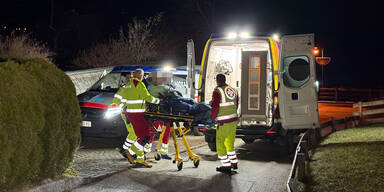 Betrunkener vor Hauseinfahrt